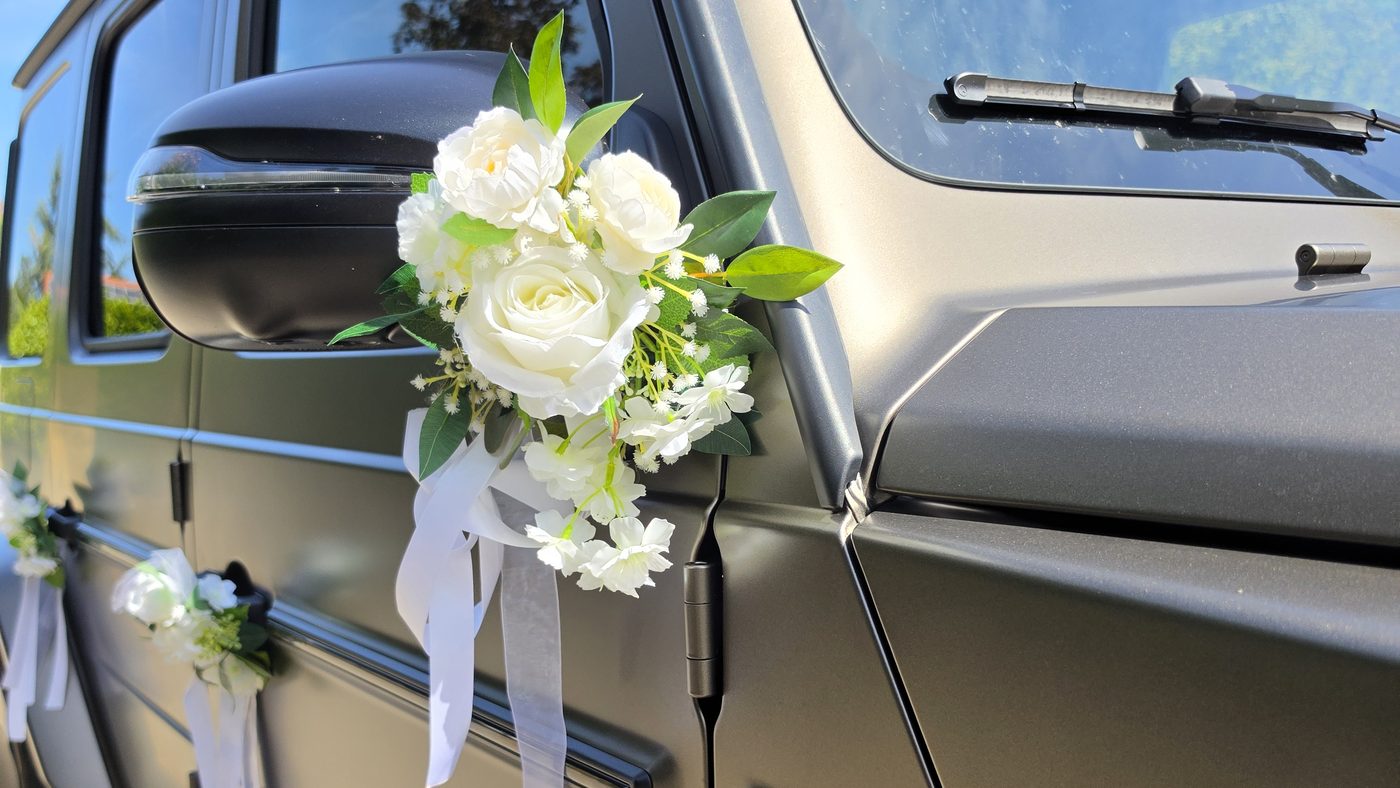 Mercedes-AMG G 63 Corsiva fleurie pour un mariage